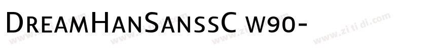 DreamHanSanssC w90字体转换